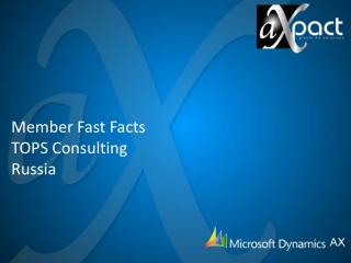 Member Fast Facts TOPS Consulting Russia