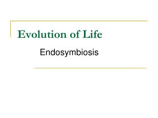 Evolution of Life