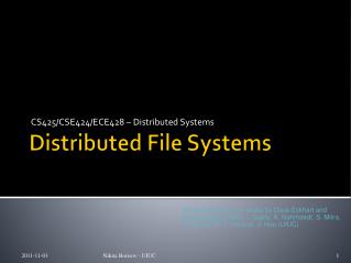 Distributed File Systems
