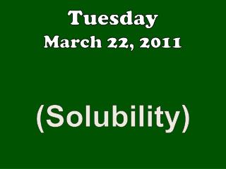 Tuesday March 22 , 2011