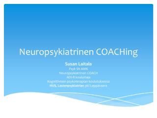 Neuropsykiatrinen COACHing