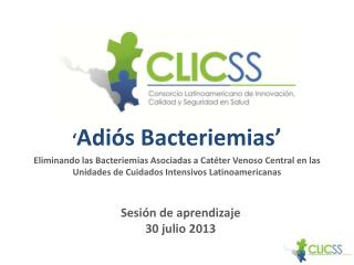 ‘ Adiós Bacteriemias’