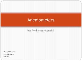 Anemometers
