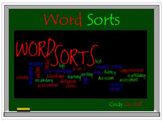 Word Sorts