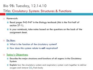 Homework: Read pages 942-947 in the Biology textbook (this is the first half of section 37-1).