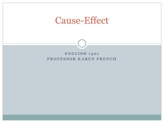 Cause-Effect