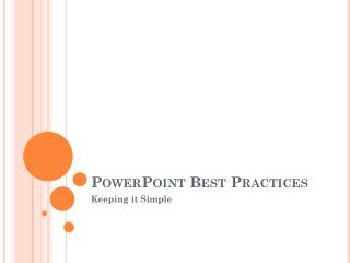 PowerPoint Best Practices