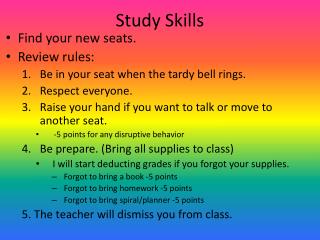 Study Skills