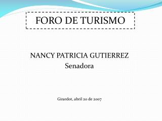 FORO DE TURISMO