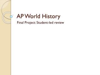 AP World History