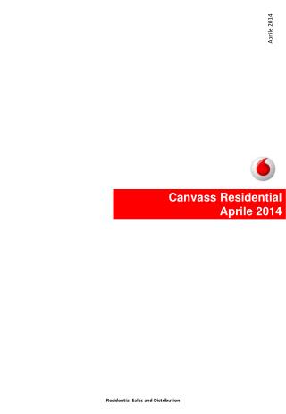 Canvass Residential Aprile 2014