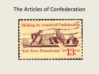 The Articles of Confederation