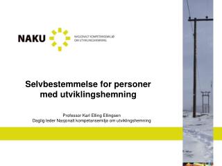 Selvbestemmelse for personer med utviklingshemning