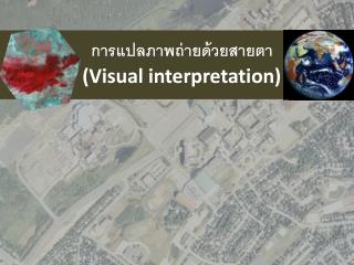 การแปลภาพถ่ายด้วยสายตา (Visual interpretation)