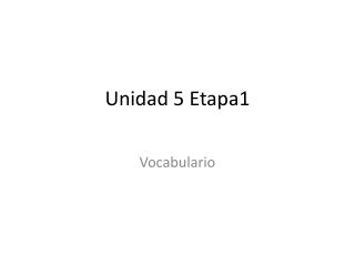 Unidad 5 Etapa1