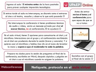 Netiqueta , protocolo en el aula virtual