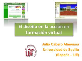 El diseño en la acción en formación virtual