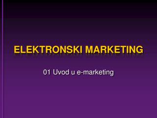 ELEKTRONSKI MARKETING