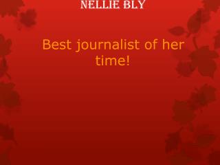 Nellie Bly