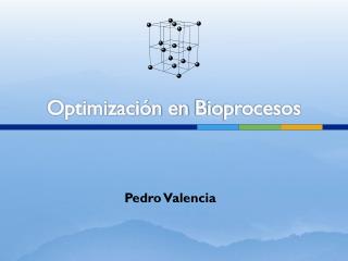 Optimización en Bioprocesos