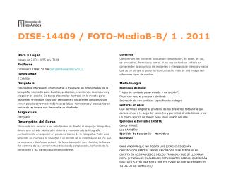 Hora y Lugar Jueves de 2.00 – 4.55 pm . T109 Profesor