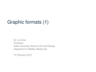 Graphic formats (1)