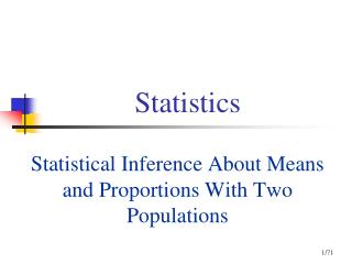 Statistics