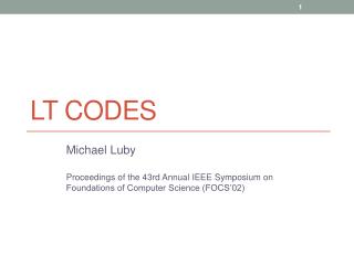 LT codes