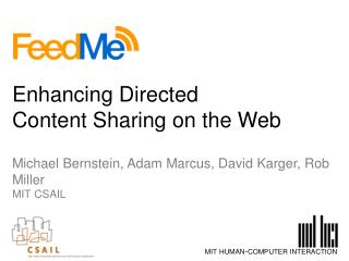 Enhancing Directed Content Sharing on the Web