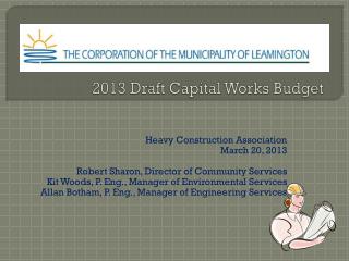 2013 Draft Capital Works Budget