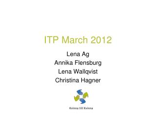 ITP March 2012