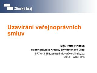 Uzavírání veřejnoprávních smluv