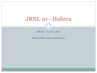 JRNL 10 - Hofstra