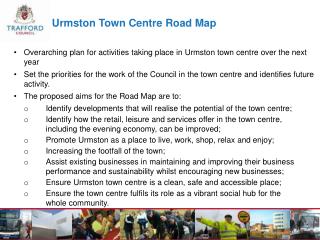 Urmston Town Centre Road Map