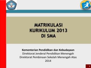 MATRIKULASI KURIKULUM 20 13 DI SMA