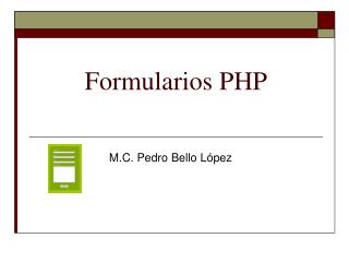 Formularios PHP