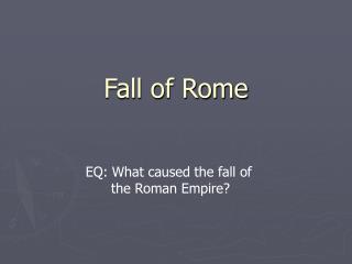 Fall of Rome