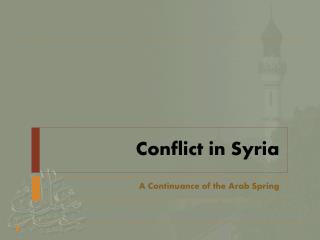 Conflict in Syria