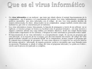 Que es el virus informático