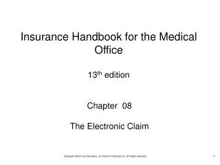 Chapter 08 The Electronic Claim