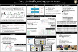 Programming Model for Spatial Low-Power Architectures