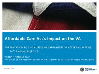 Affordable Care Act’s Impact on the VA