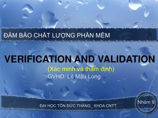 ĐẢM BẢO CHẤT LƯỢNG PHẦN MỀM