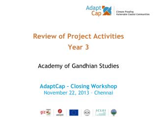 Review of Project Activities Year 3