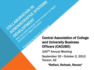 Collaboration in administrative systems development