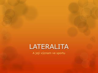 LATERALITA