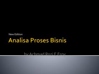 Analisa Proses Bisnis