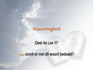 Waarachtigheid