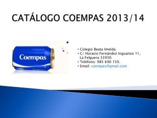 CATÁLOGO COEMPAS 2013/14