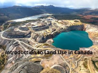 Introduction to Land Use in Canada